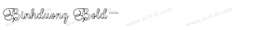 Binhduong Bold字体转换